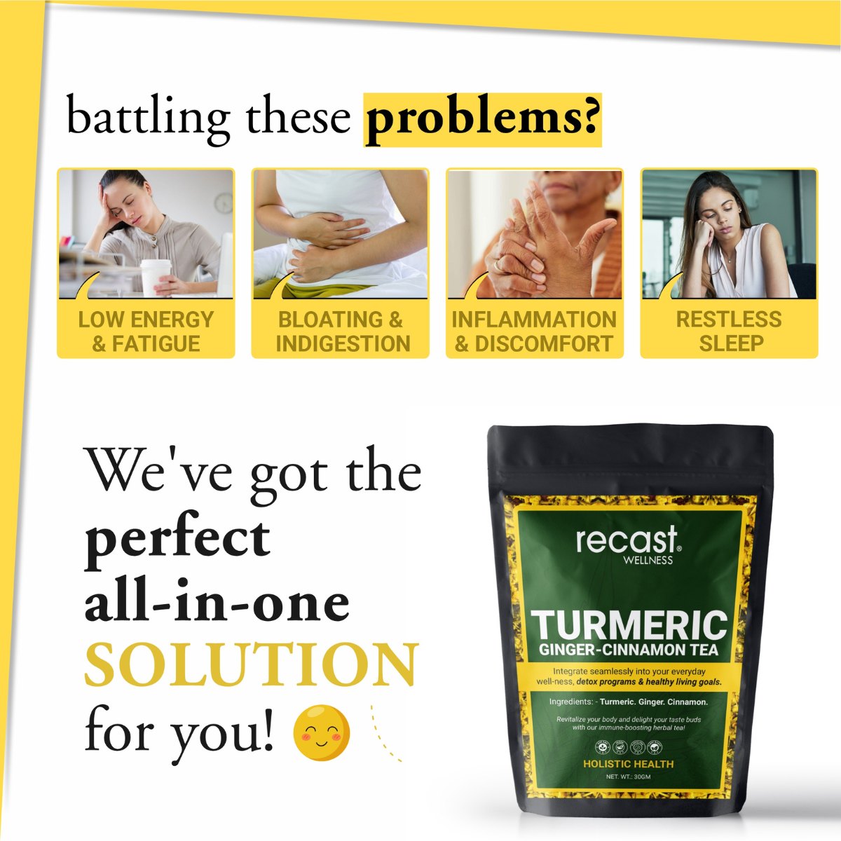 Turmeric Ginger & Cinnamon Tea