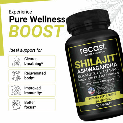 Shilajit with Ashwagandha & Seamoss