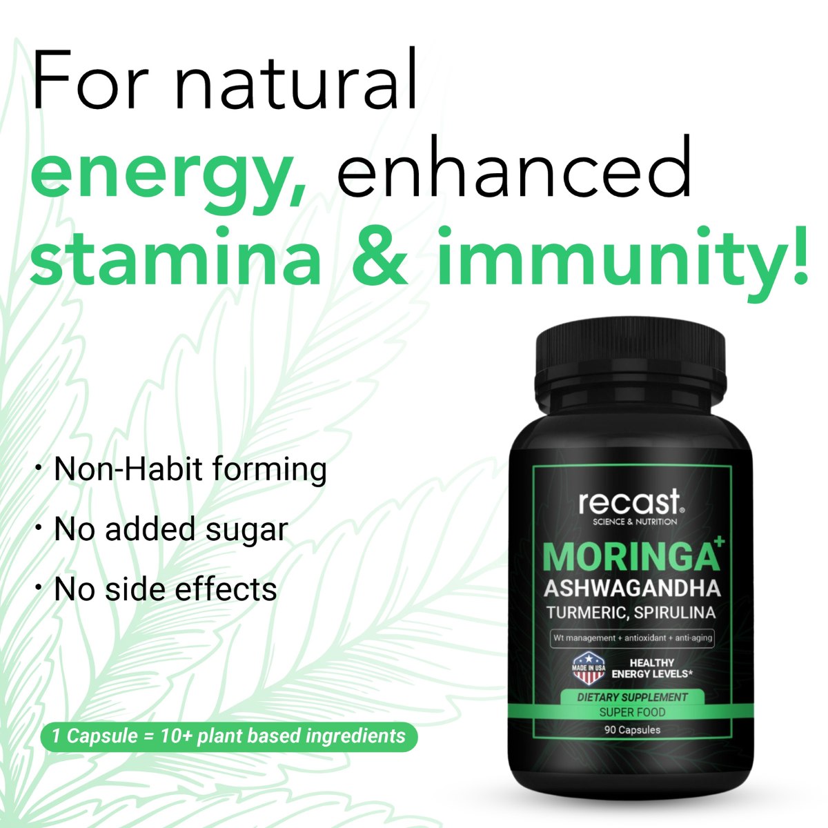 Moringa Capsules with Ashwagandha