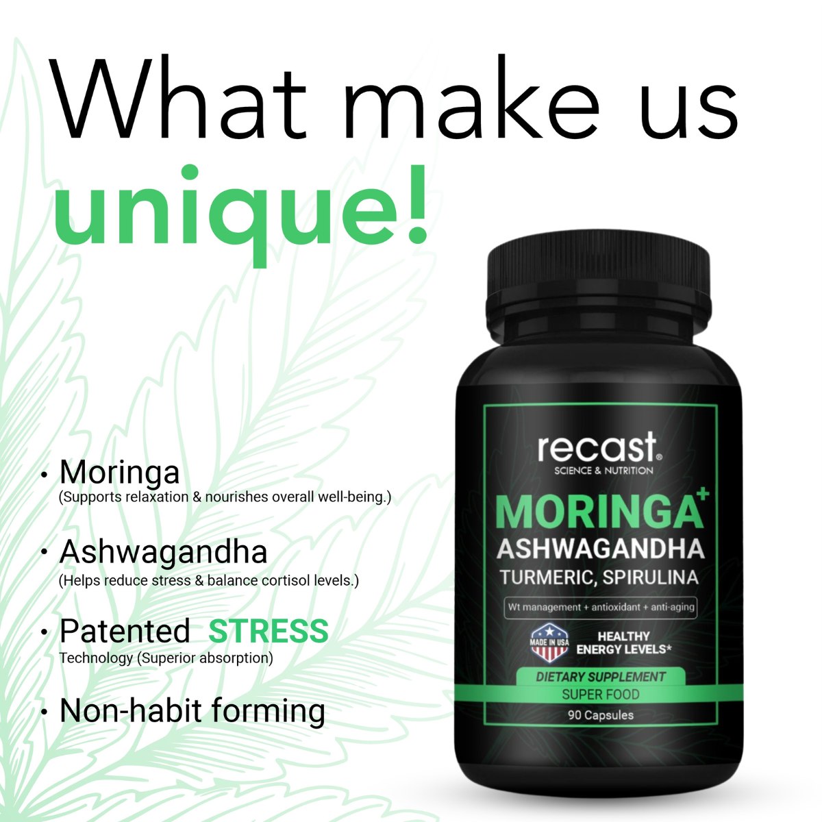 Moringa Capsules with Ashwagandha