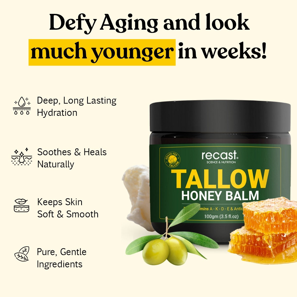 Tallow Honey Balm