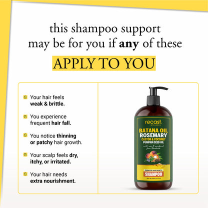 Batana, Rosemary & Castor  Shampoo