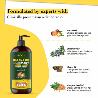 Batana, Rosemary & Castor  Shampoo