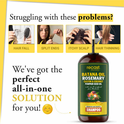 Batana, Rosemary & Castor  Shampoo
